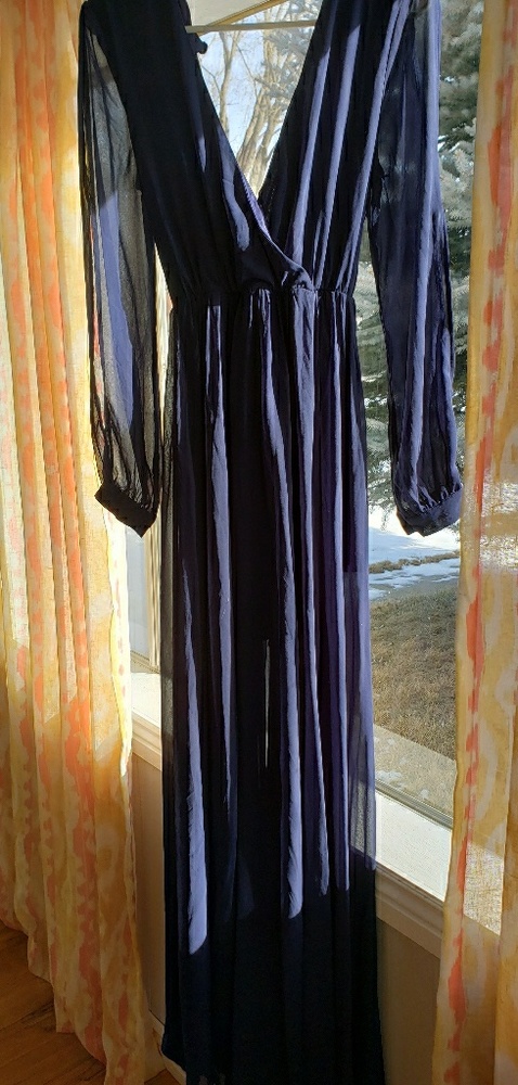 Windsor Navy Chiffon Dress